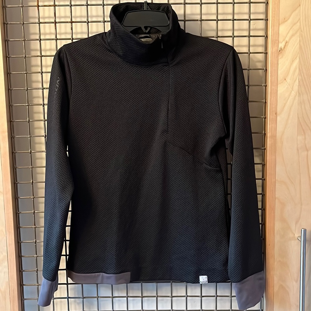 Salomon Asymmetrical Zip Motomesh Pullover, Size Small